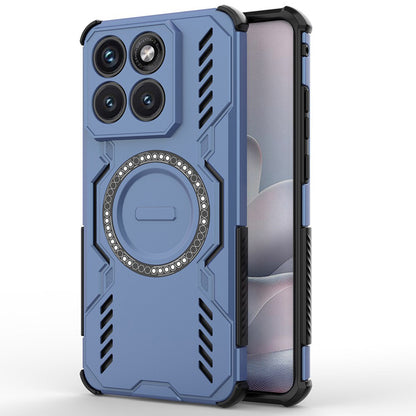 Калъф MagSafe за Motorola Edge 70 Fusion, Techsuit, ArmorMag, Син