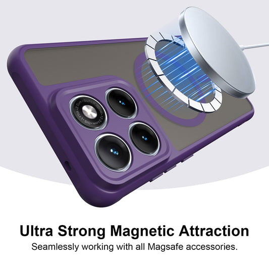 Калъф MagSafe за Motorola Edge 70 Fusion, Techsuit, HaloFrost II, Лилав