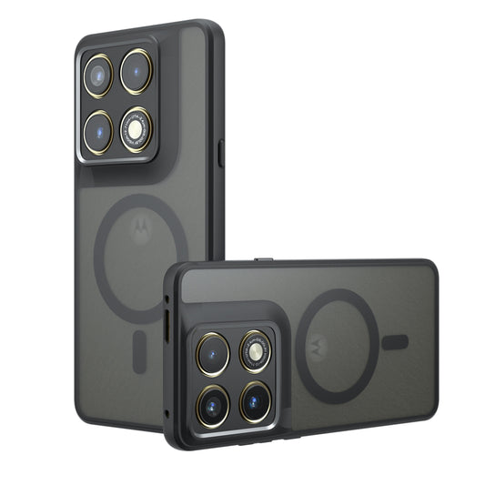 Калъф MagSafe за Motorola Edge 70 Pro, Techsuit, PureFrost, Черен сатен