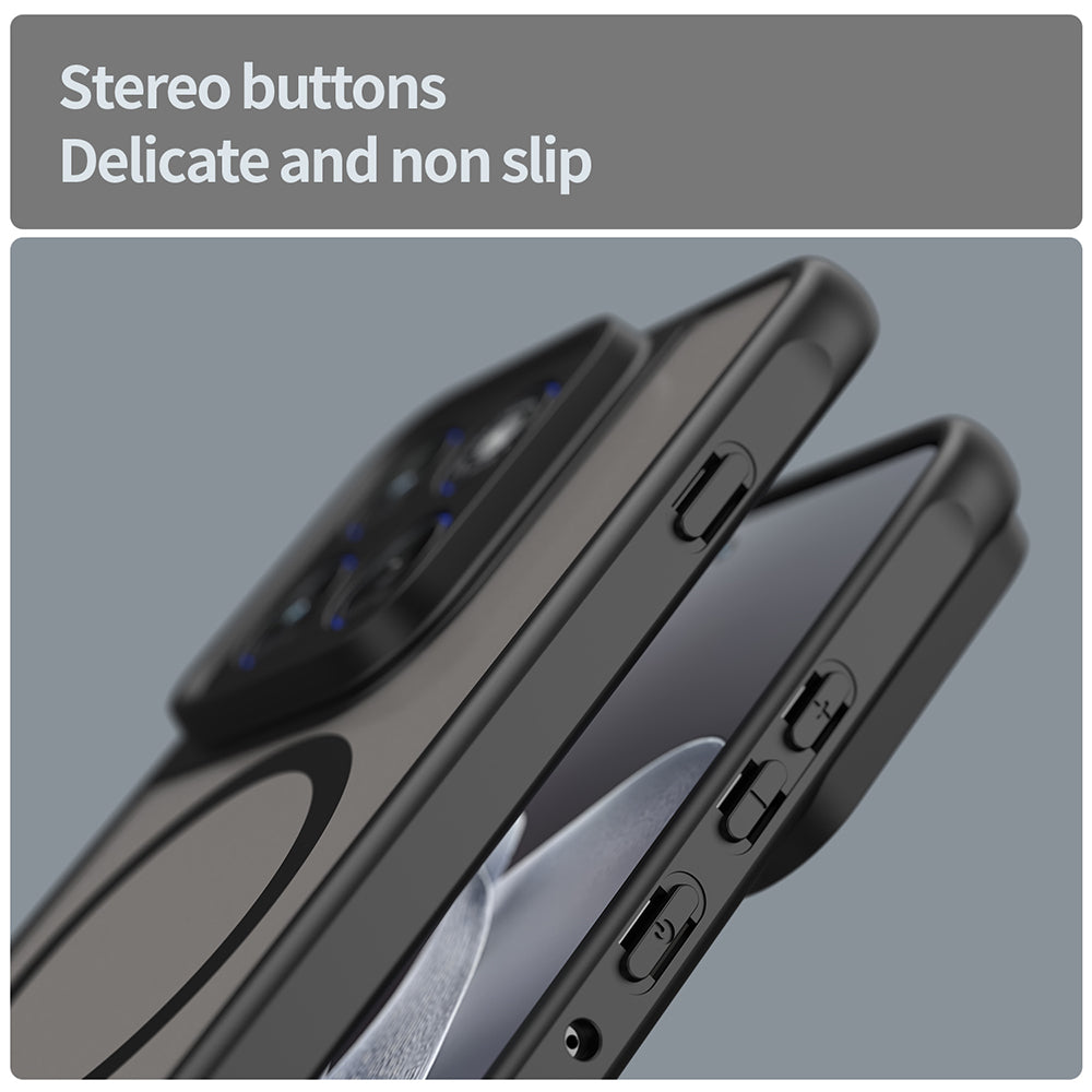 MagSafe Case for Motorola Edge 70, Techsuit, HaloFrost II, Black