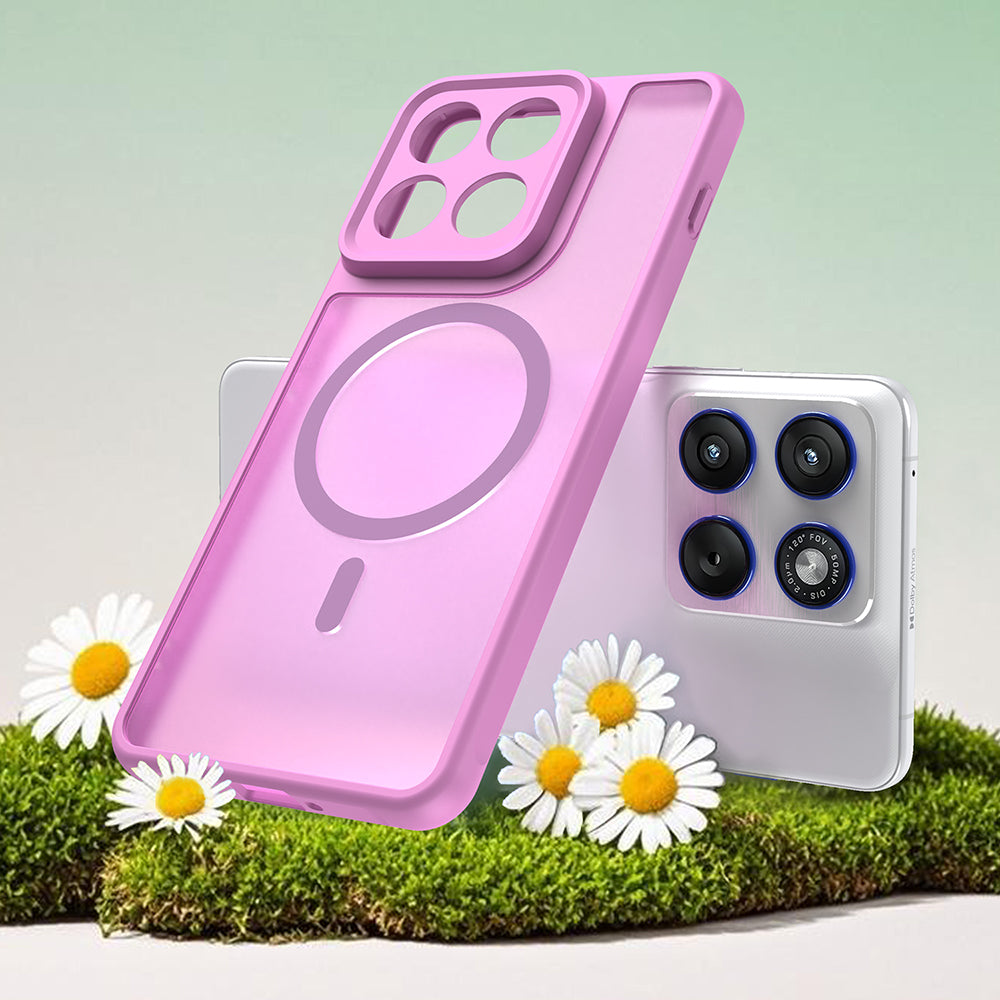 Калъф MagSafe за Motorola Edge 70, Techsuit, HaloFrost II, Розов