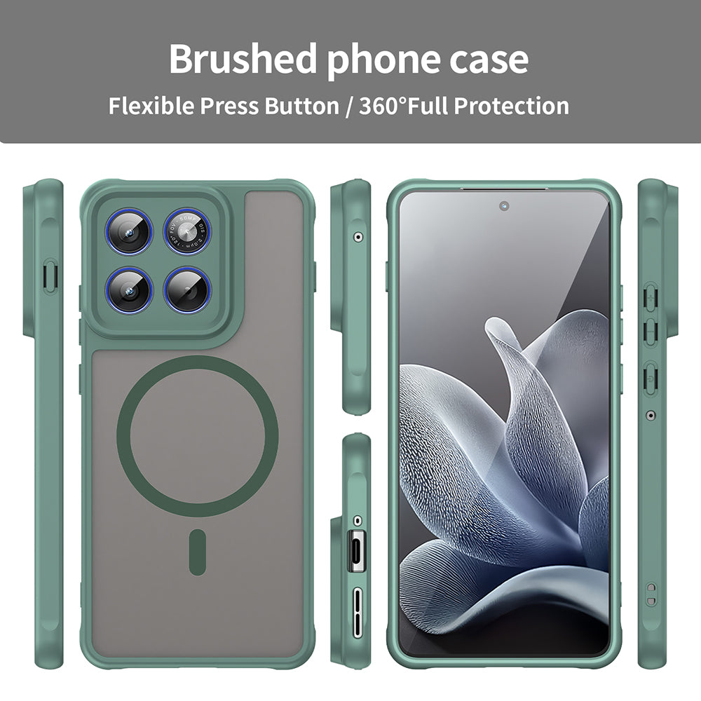 Калъф MagSafe за Motorola Edge 70, Techsuit, HaloFrost II, Зелен