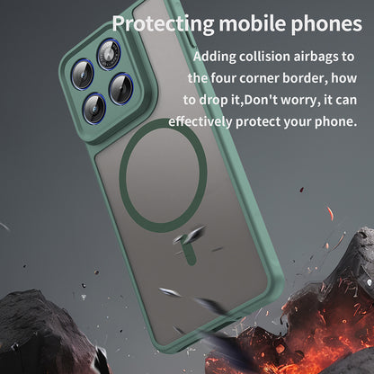 Калъф MagSafe за Motorola Edge 70, Techsuit, HaloFrost II, Зелен