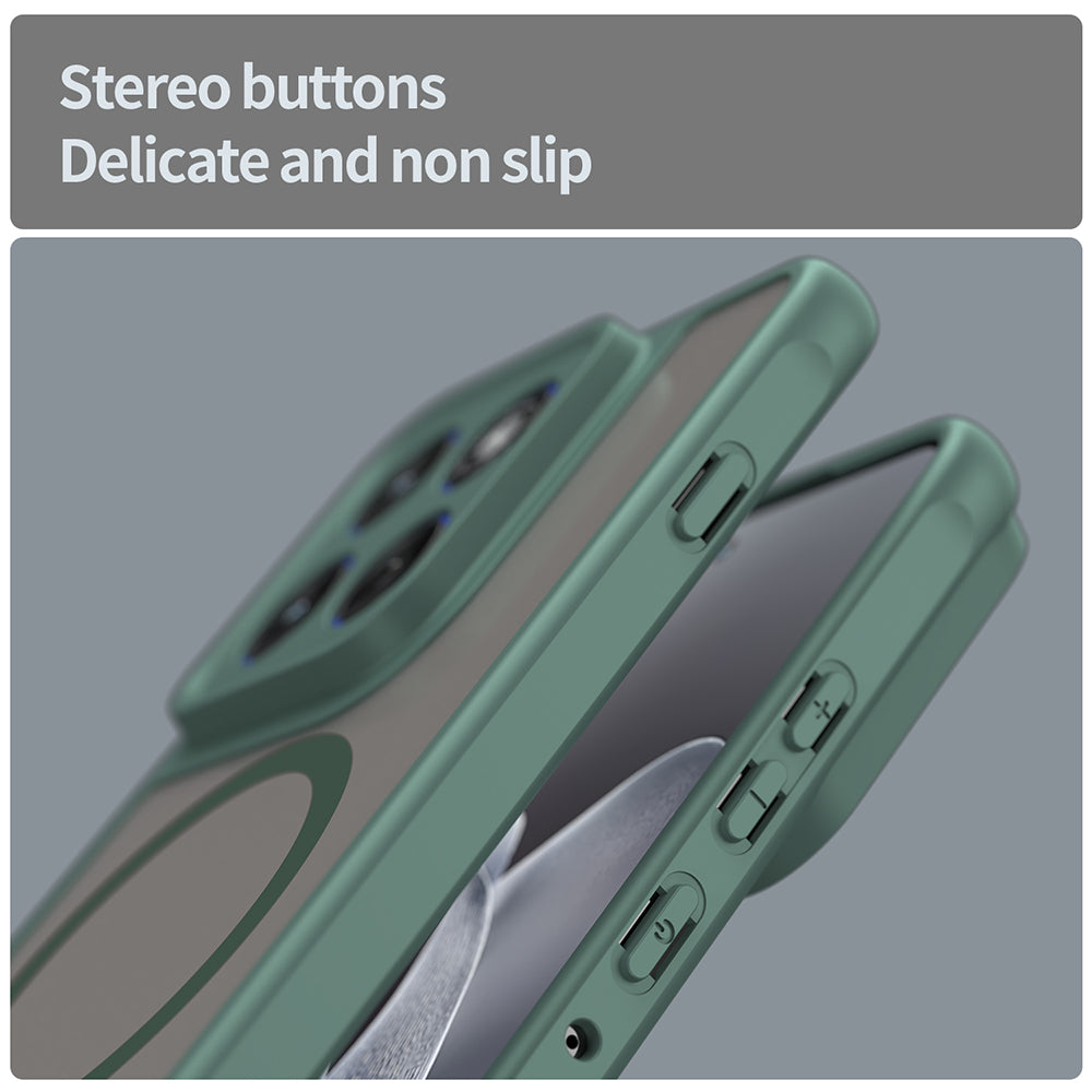 Калъф MagSafe за Motorola Edge 70, Techsuit, HaloFrost II, Зелен