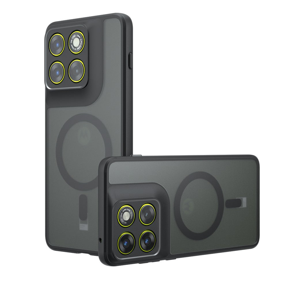 Калъф MagSafe за Motorola Edge 70, Techsuit, PureFrost, Сатенено черен