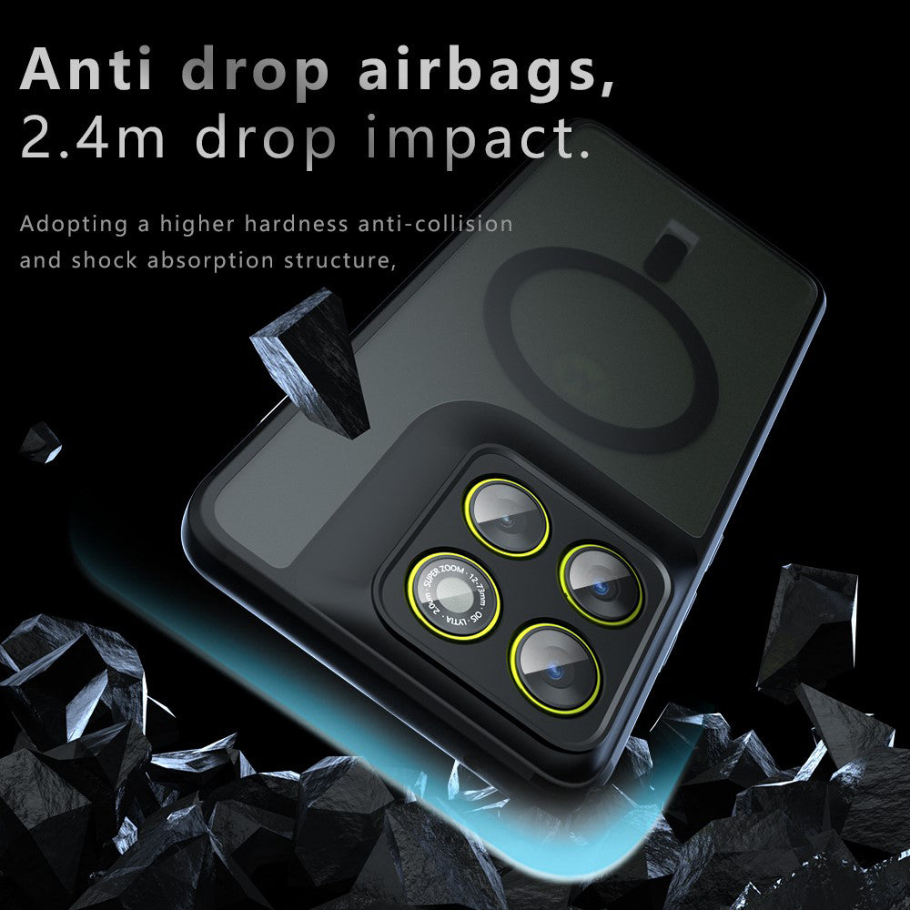 Калъф MagSafe за Motorola Edge 70, Techsuit, PureFrost, Сатенено черен