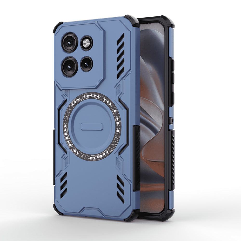 Калъф MagSafe за Motorola ThinkPhone 25 / Edge 50 Neo, Techsuit, ArmorMag, Син