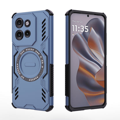 Калъф MagSafe за Motorola ThinkPhone 25 / Edge 50 Neo, Techsuit, ArmorMag, Син