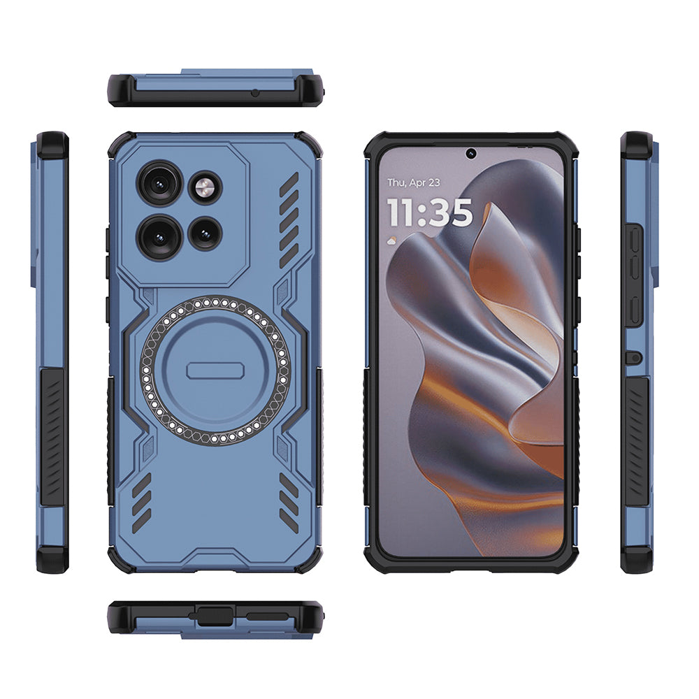 Калъф MagSafe за Motorola ThinkPhone 25 / Edge 50 Neo, Techsuit, ArmorMag, Син