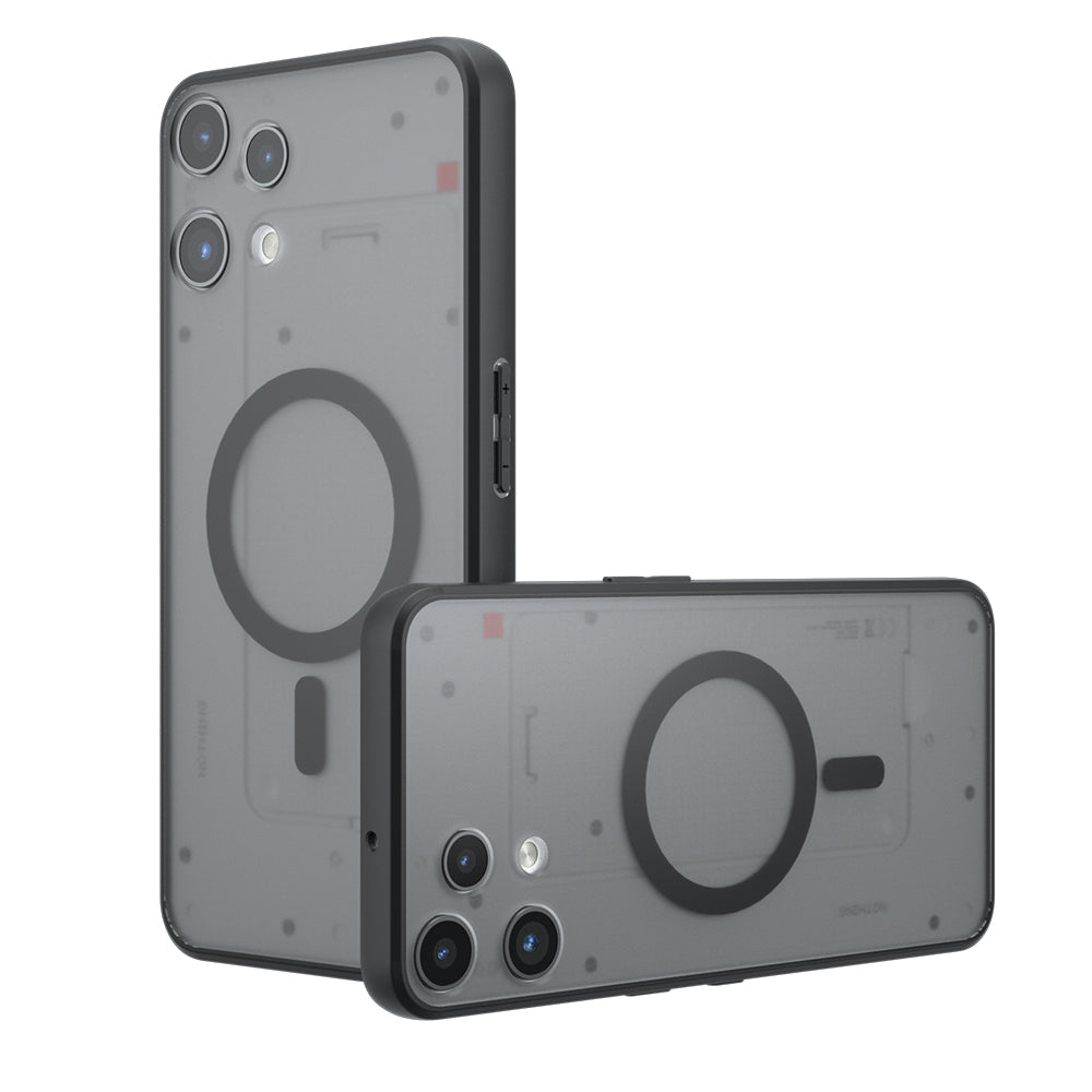 Калъф MagSafe за Nothing Phone (3a) Lite, Techsuit, PureFrost, Сатенено черен