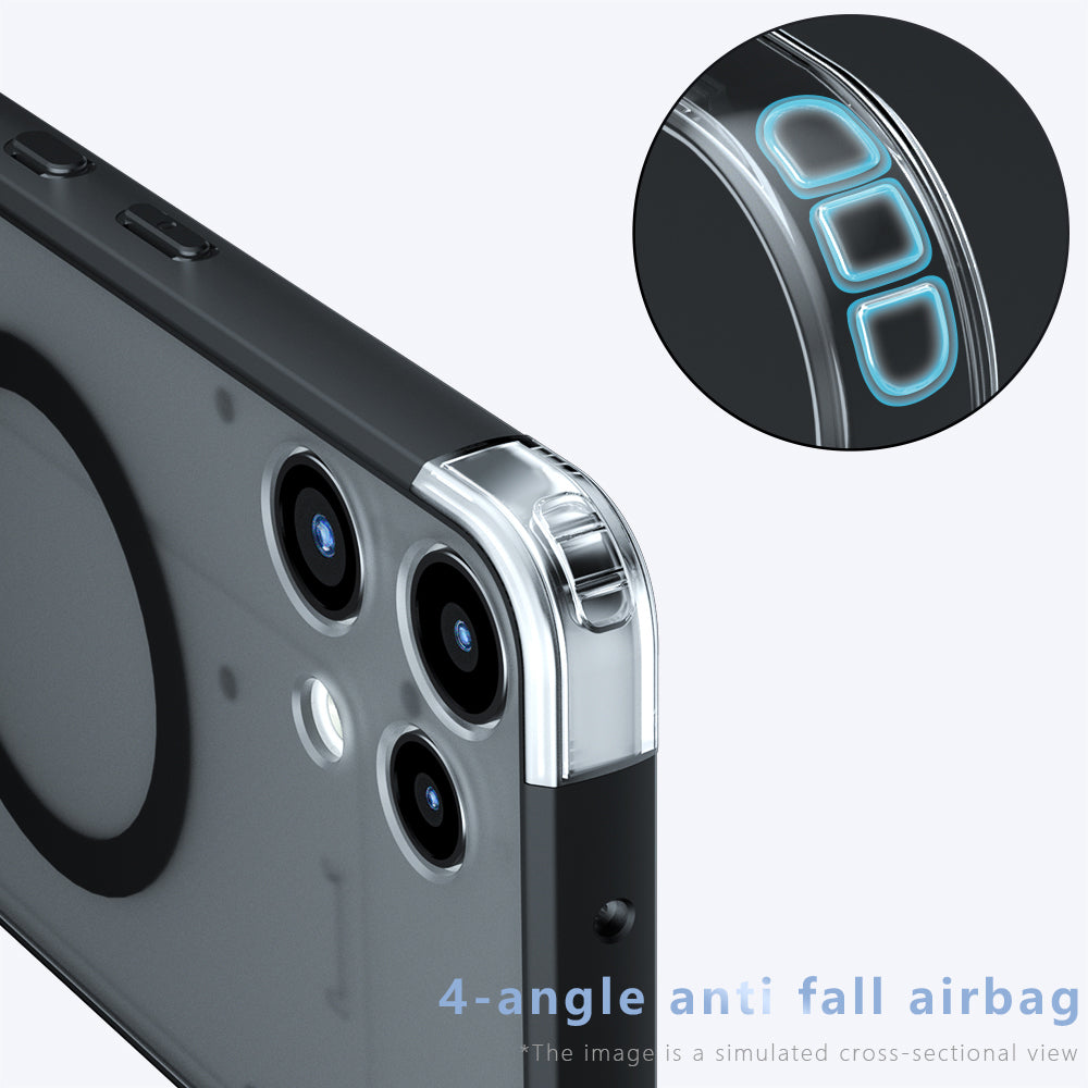 Калъф MagSafe за Nothing Phone (3a) Lite, Techsuit, PureFrost, Сатенено черен