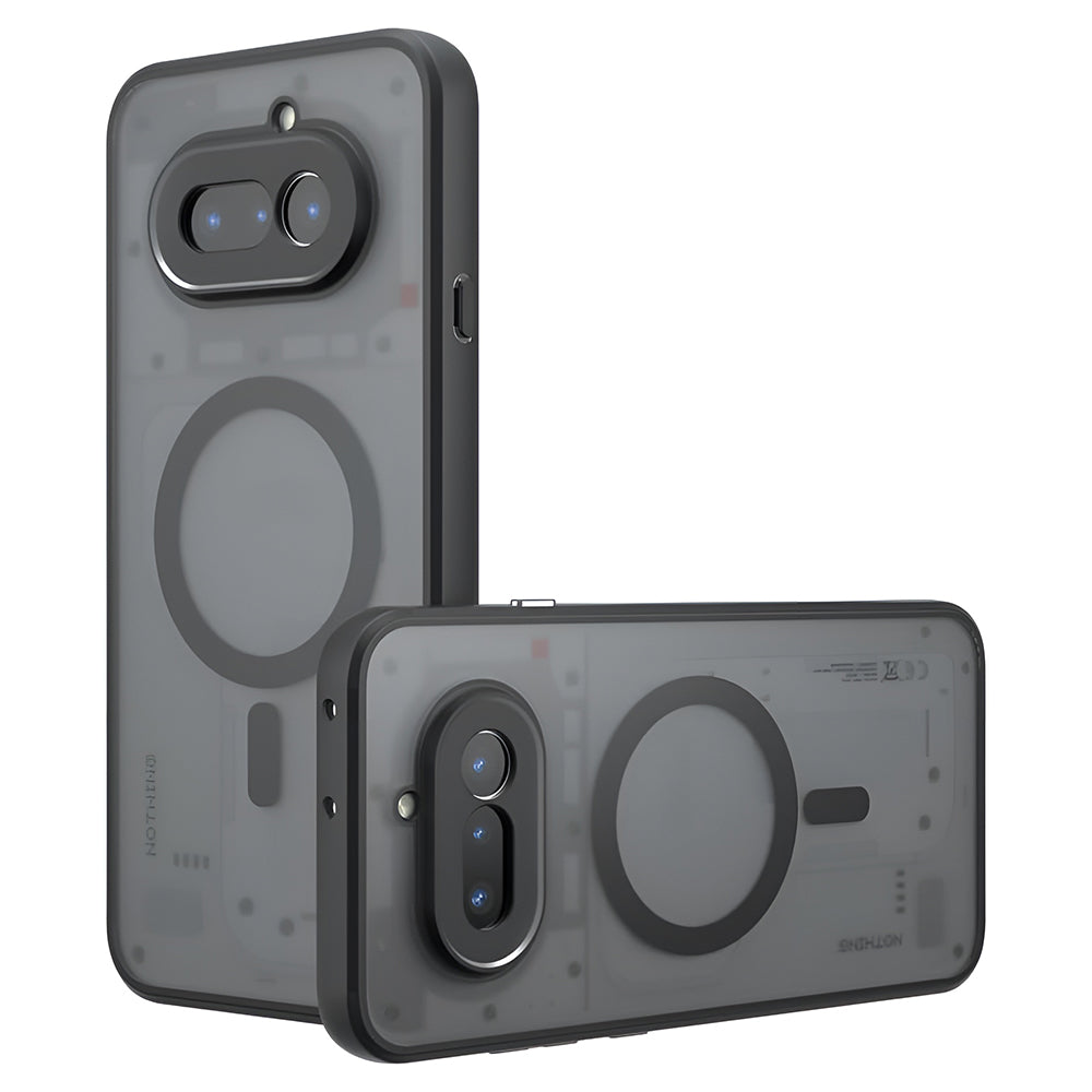 Калъф MagSafe за Nothing Phone (4a), Techsuit, PureFrost, Черен сатен