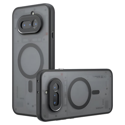 Калъф MagSafe за Nothing Phone (4a), Techsuit, PureFrost, Черен сатен