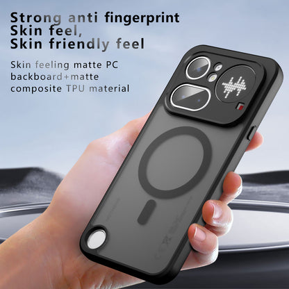 Калъф MagSafe за Nothing Phone (4a), Techsuit, PureFrost, Черен сатен