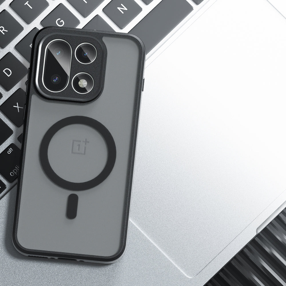 Калъф MagSafe за OnePlus 15, Techsuit, PureFrost, Сатенено Черен