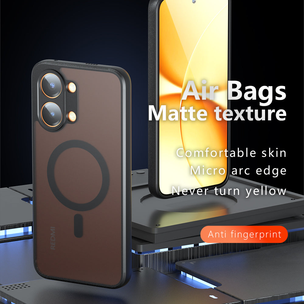 MagSafe Case for Oppo A6k 4G / A6x 4G / A6x, Techsuit, PureFrost, Matte Black