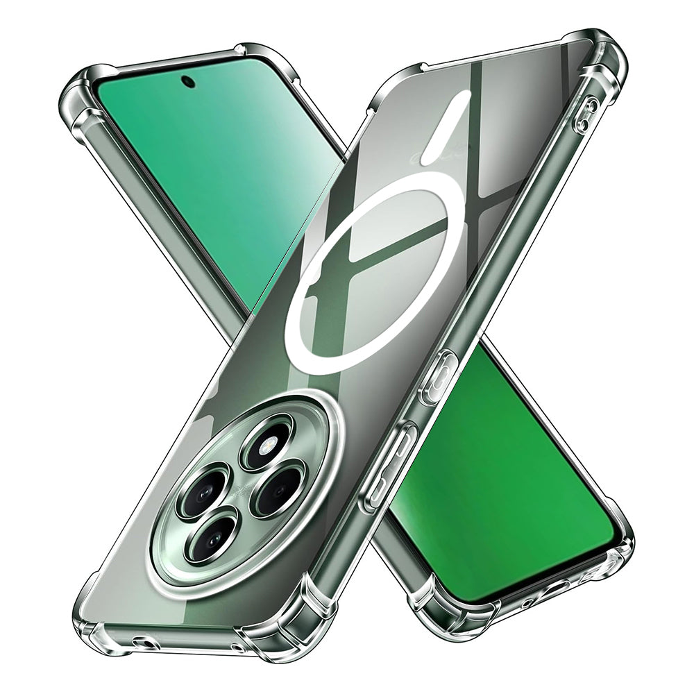 Калъф MagSafe за Oppo Reno12 FS 5G / Reno12 FS 4G / Reno12 F 4G / Reno12 F, Techsuit, удароустойчив, прозрачен
