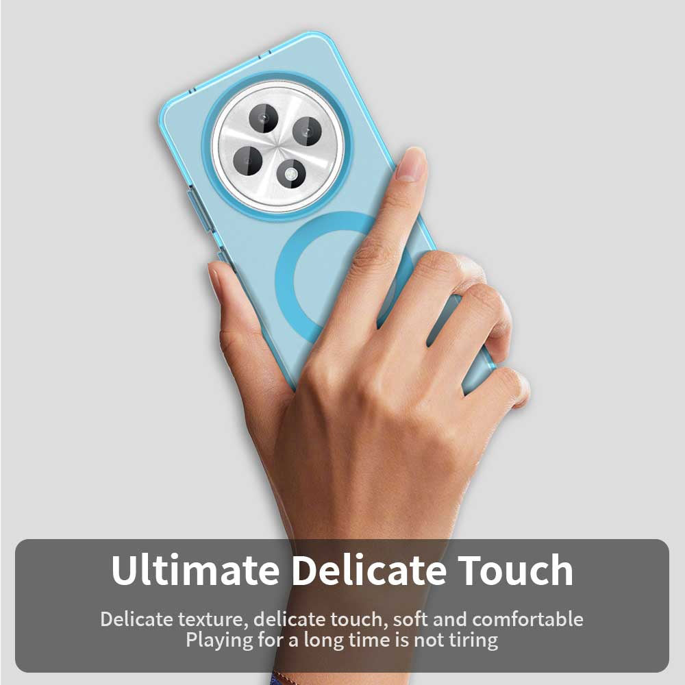 Калъф MagSafe за Oppo Reno12 FS 5G / Reno12 FS 4G / Reno12 F 4G / Reno12 F, Techsuit, CandyCase, Син