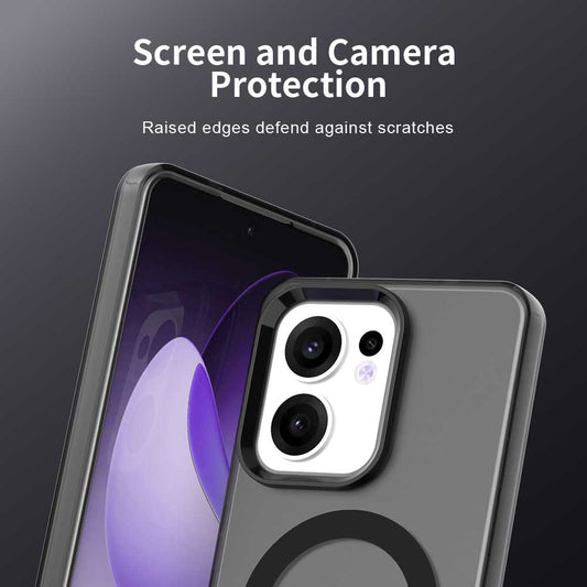 Калъф MagSafe за Oppo Reno13 FS 5G / Reno13 F 4G / Reno13 F, Techsuit, CandyCase, Черен