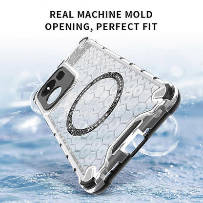 Калъф MagSafe за Oppo Reno13 FS 5G / Reno13 F 4G / Reno13 F, Techsuit, HoneyComb Shield, Бял