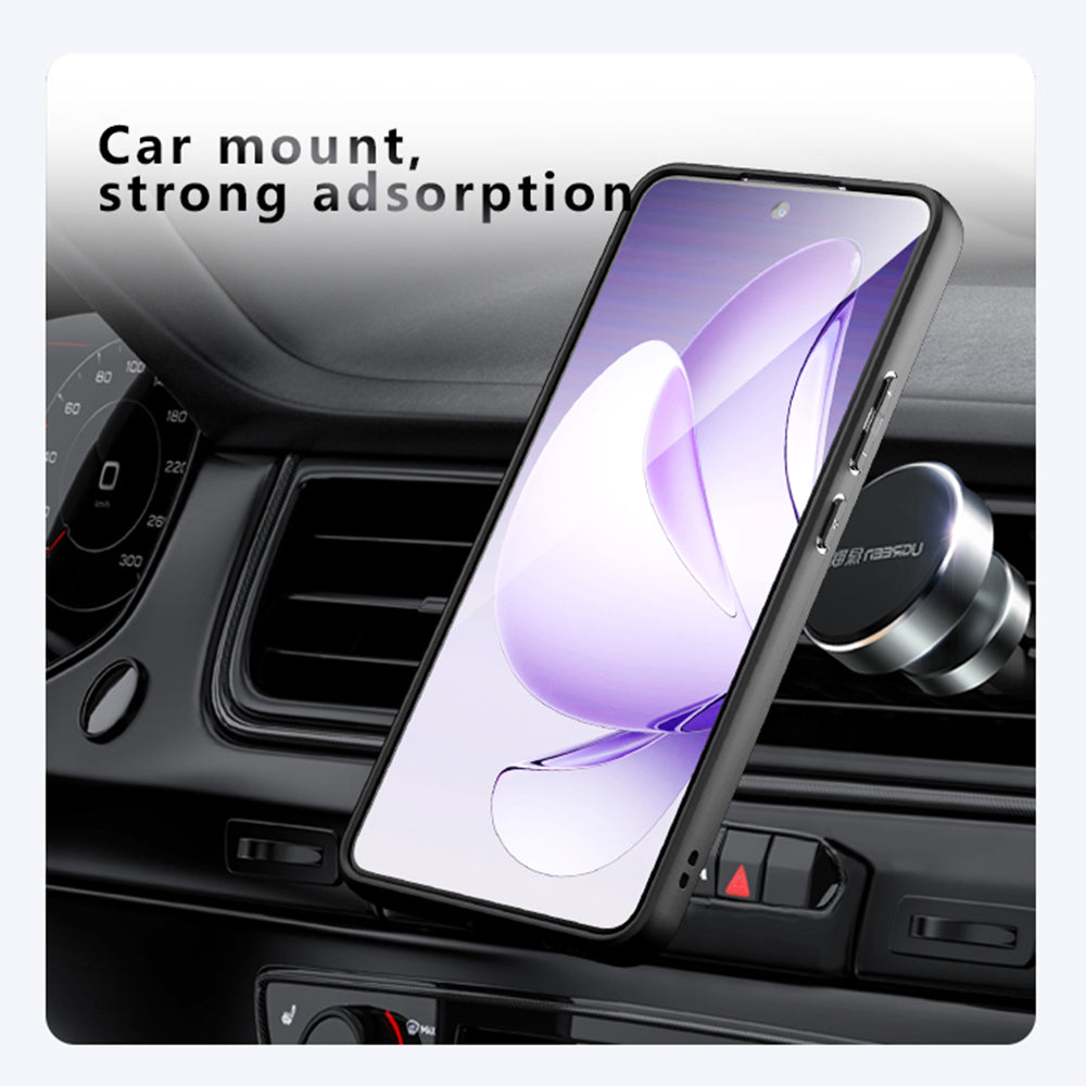 Калъф MagSafe за Oppo Reno13 FS 5G / Reno13 F 4G / Reno13 F, Techsuit, PureFrost, Черен