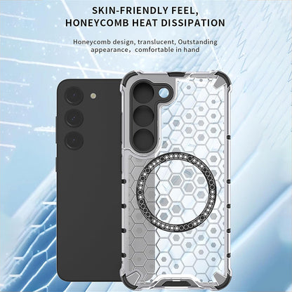 MagSafe калъф за Oppo Reno13, Techsuit, HoneyComb Shield, Черен