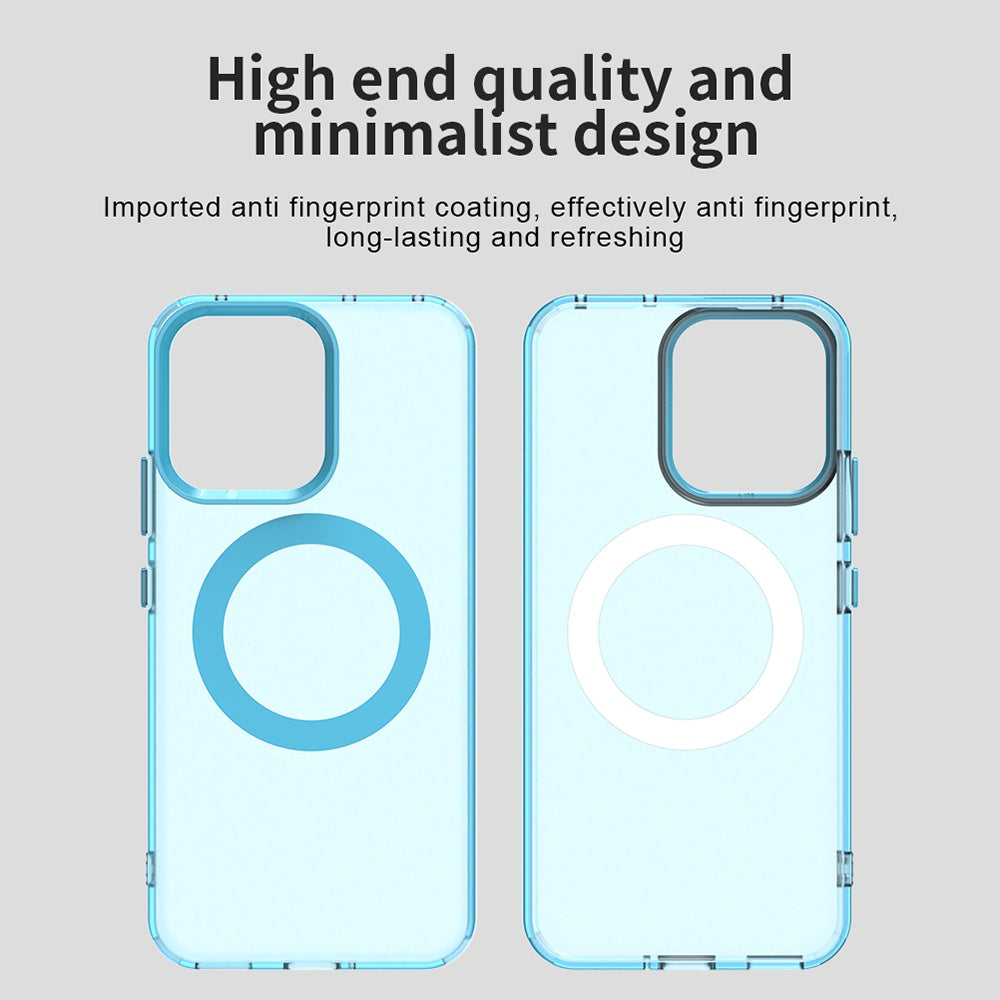 Калъф MagSafe за Oppo Reno14, Techsuit, CandyCase, Син