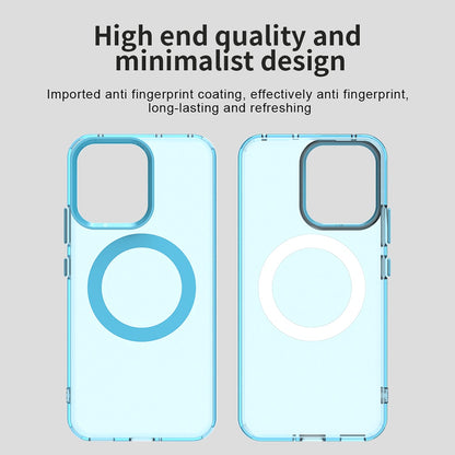 Калъф MagSafe за Oppo Reno14, Techsuit, CandyCase, Син