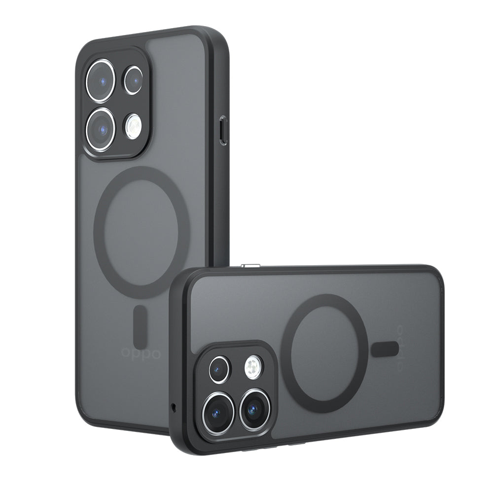 Калъф MagSafe за Oppo Reno16 F / Reno16 FS, Techsuit, PureFrost, Черен сатен