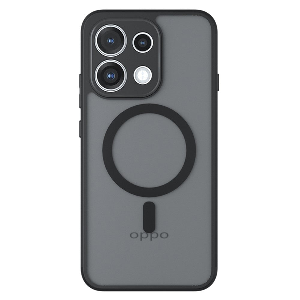 Калъф MagSafe за Oppo Reno16 F / Reno16 FS, Techsuit, PureFrost, Черен сатен
