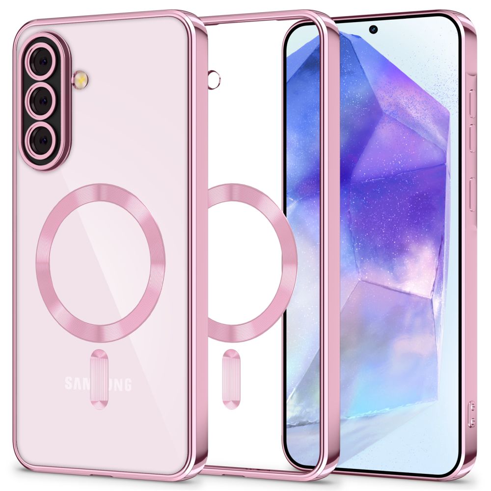 Калъф MagSafe за Samsung Galaxy A56 A566, Tech-Protect, Magflex, Розово Злато