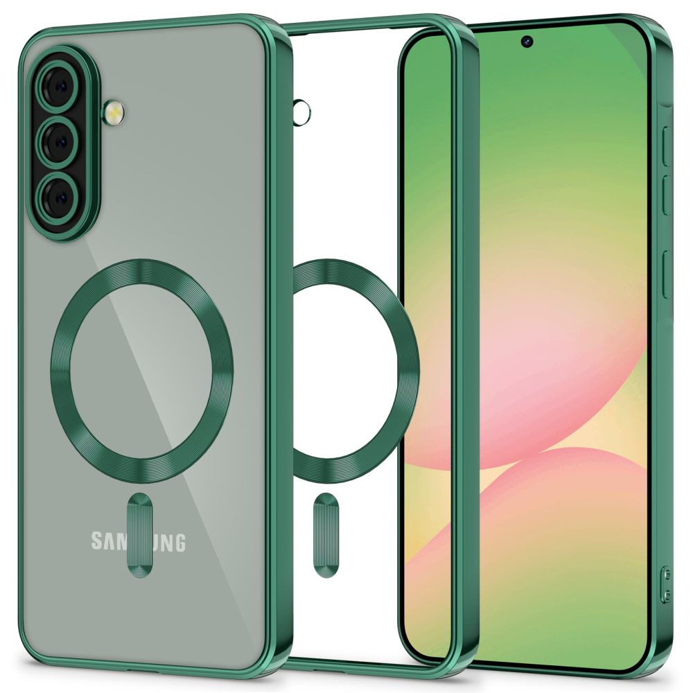 Калъф MagSafe за Samsung Galaxy A56 A566, Tech-Protect, Magflex, Зелен