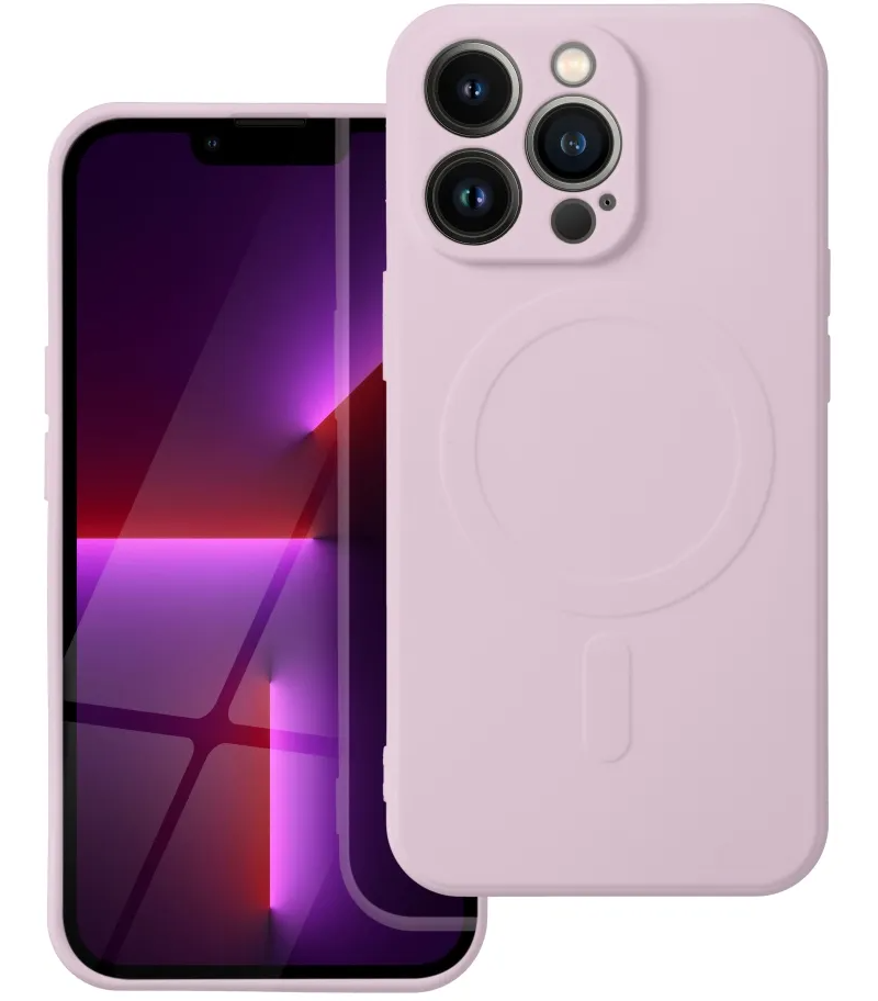 Калъф MagSafe за Samsung Galaxy A57 5G, OEM, Silicone Mag, Розов