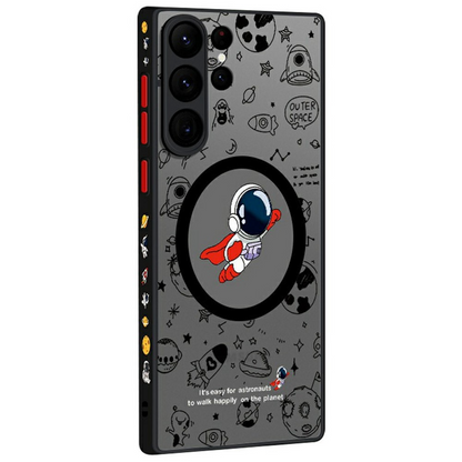 Калъф MagSafe за Samsung Galaxy S25 Ultra S938, OEM, Flight Astronaut, Многоцветен