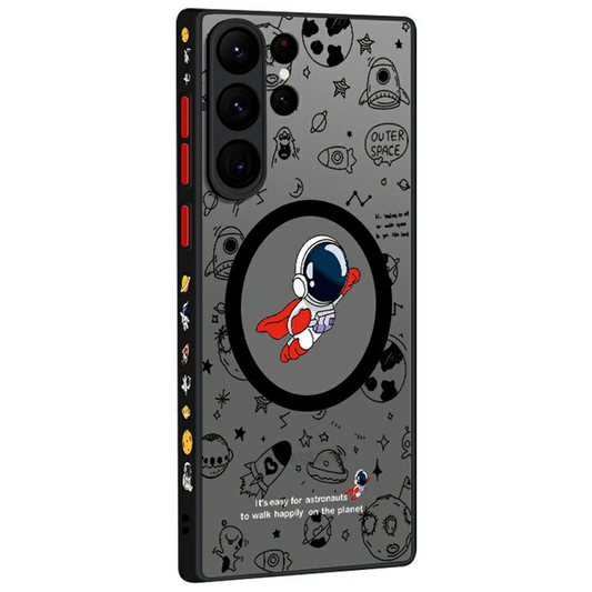 Калъф MagSafe за Samsung Galaxy S25 Ultra S938, OEM, Flight Astronaut, Многоцветен