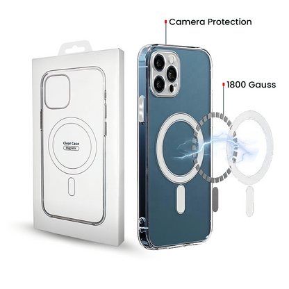 MagSafe Case for Samsung Galaxy A57 5G, OEM, 1800 Gauss, Transparent