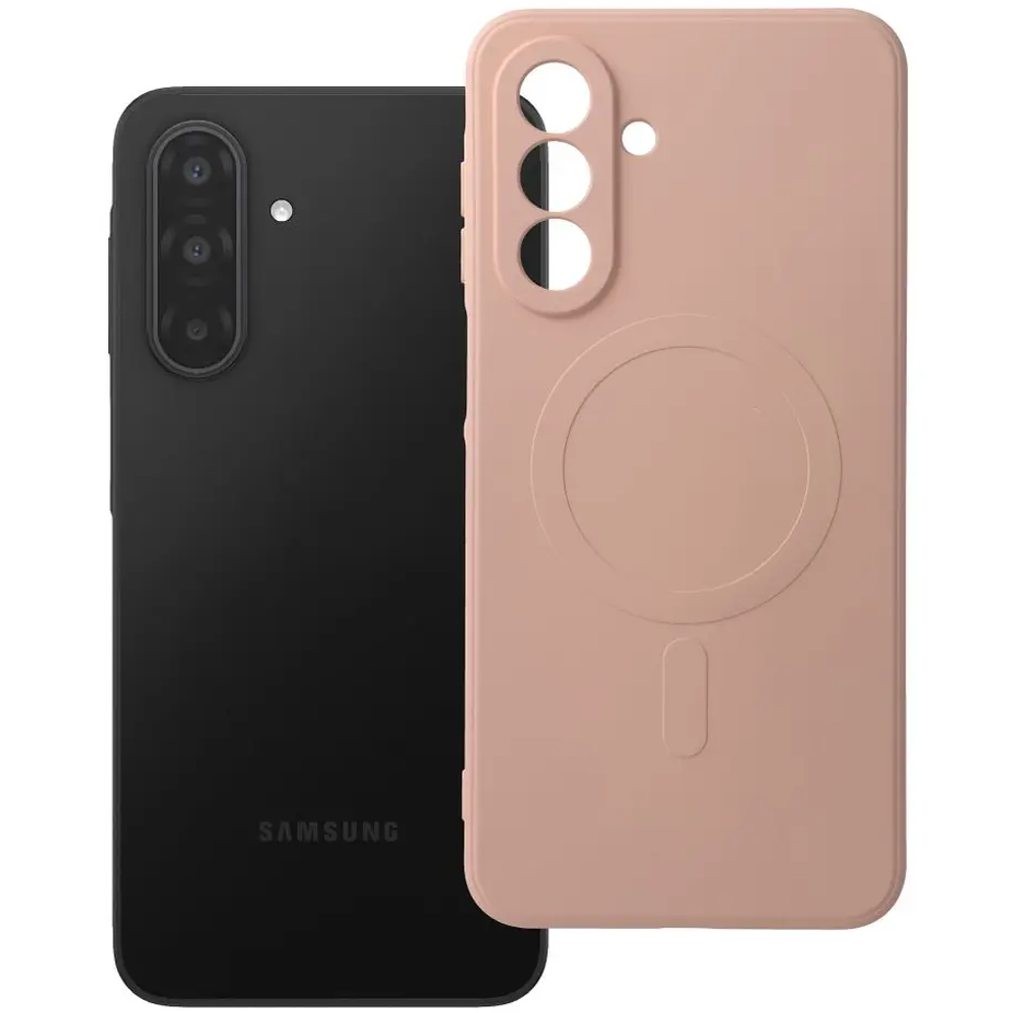 Калъф MagSafe за Samsung Galaxy A18 / A17 4G / A17 5G, OEM, Silicone Mag, Розов