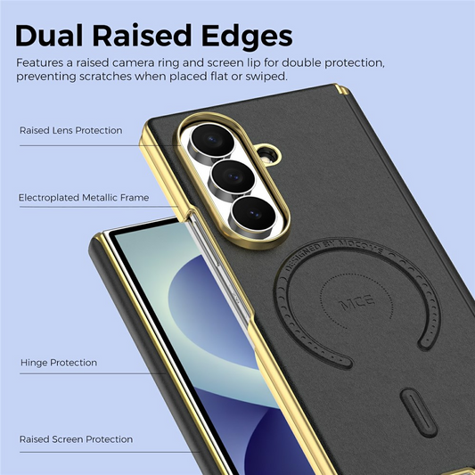 Калъф MagSafe за Samsung Galaxy Z Fold8 Ultra F976, OEM, електропланиран, черен