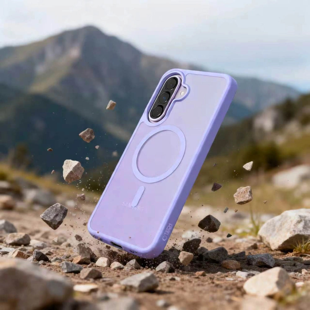 Калъф MagSafe за Samsung Galaxy A57 5G, Tech-Protect, Magmat, Матово лилав