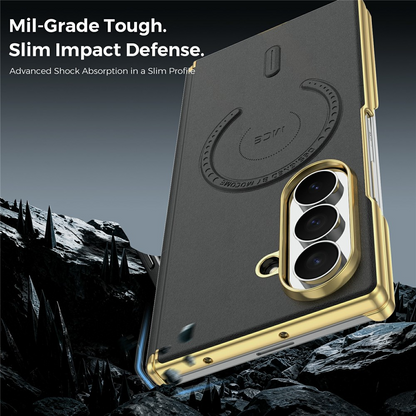 Калъф MagSafe за Samsung Galaxy Z Fold8 Ultra F976, OEM, електропланиран, черен