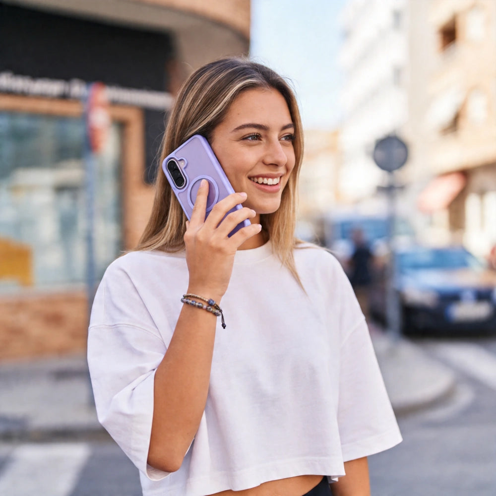Калъф MagSafe за Samsung Galaxy A57 5G, Tech-Protect, Magmat, Матово лилав
