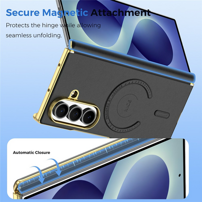 Калъф MagSafe за Samsung Galaxy Z Fold8 Ultra F976, OEM, електропланиран, черен