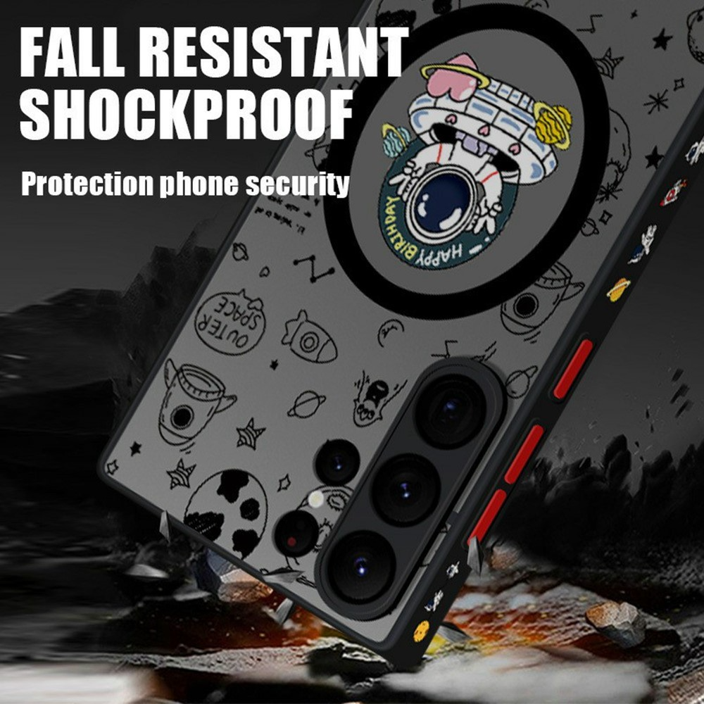 Калъф MagSafe за Samsung Galaxy S25 Ultra S938, OEM, Flight Astronaut, Многоцветен