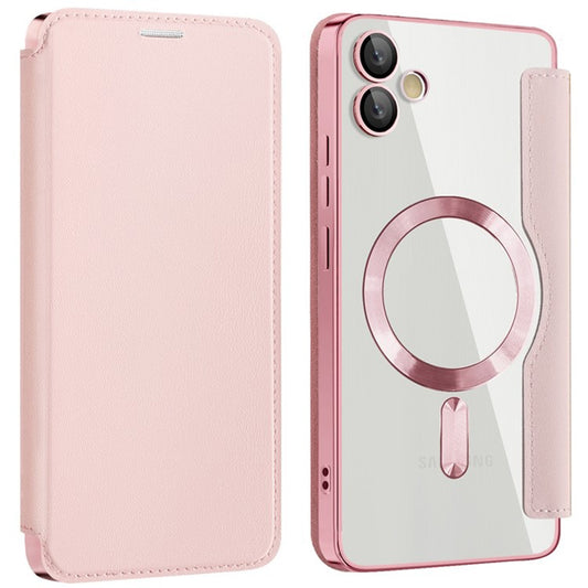 Калъф MagSafe за Samsung Galaxy A05 A055, Techsuit, SmartMag Book, Розов
