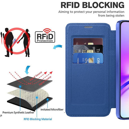 Калъф MagSafe за Samsung Galaxy A05s A057, Techsuit, SmartMag Book, Син