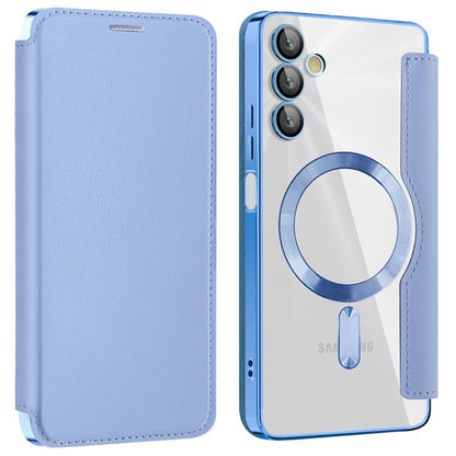 Калъф MagSafe за Samsung Galaxy A05s A057, Techsuit, SmartMag Book, Син