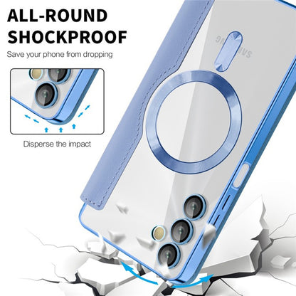 Калъф MagSafe за Samsung Galaxy A05s A057, Techsuit, SmartMag Book, Син