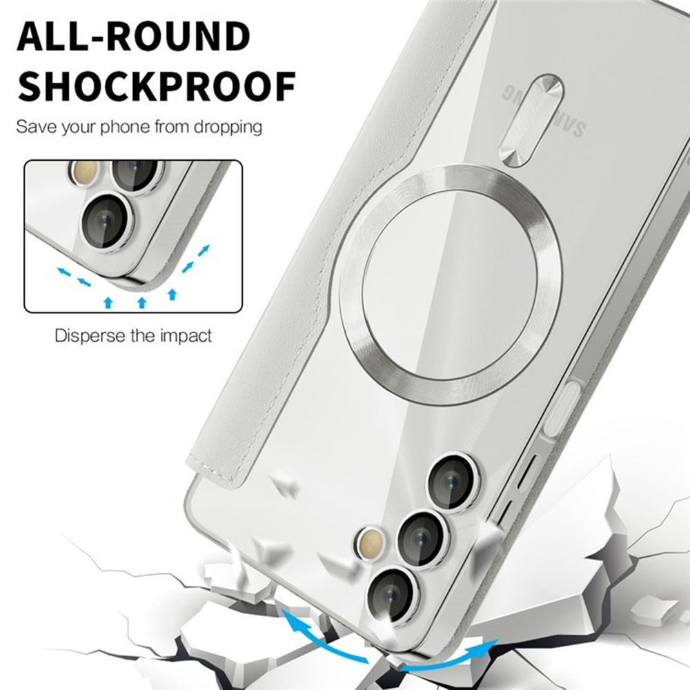 Калъф MagSafe за Samsung Galaxy A05s A057, Techsuit, SmartMag Book, Сив