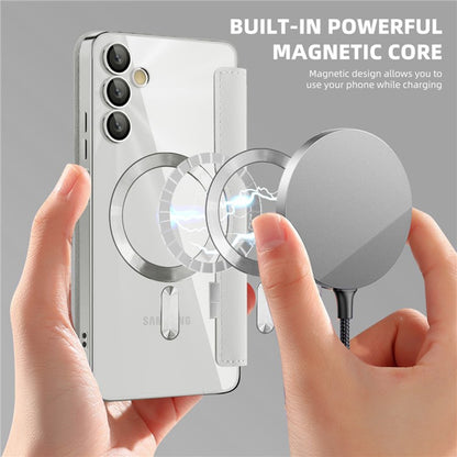 Калъф MagSafe за Samsung Galaxy A05s A057, Techsuit, SmartMag Book, Сив