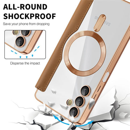 Калъф MagSafe за Samsung Galaxy A05s A057, Techsuit, SmartMag Book, Кафяв